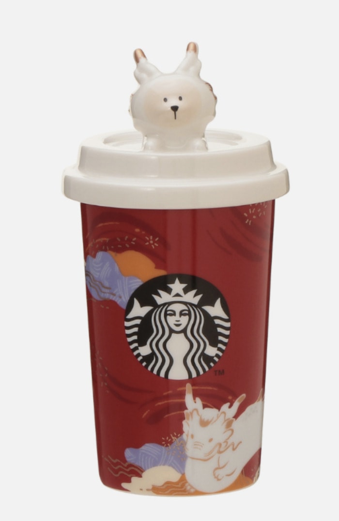 Starbucks Year of the Dragon Cups - bearista coffee canister