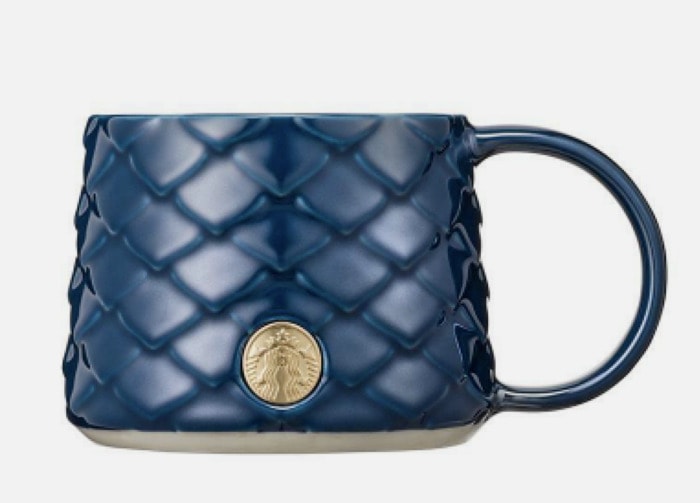 Starbucks Year of the Dragon Cups - korea blue dragon scale mug