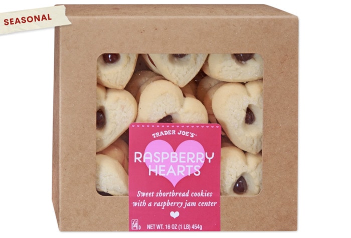 Trader Joes Valentine's Products 2024 - Raspberry Heart Cookies