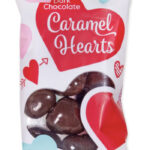 Trader Joes Valentine's Products 2024 - Dark Chocolate Caramel Hearts