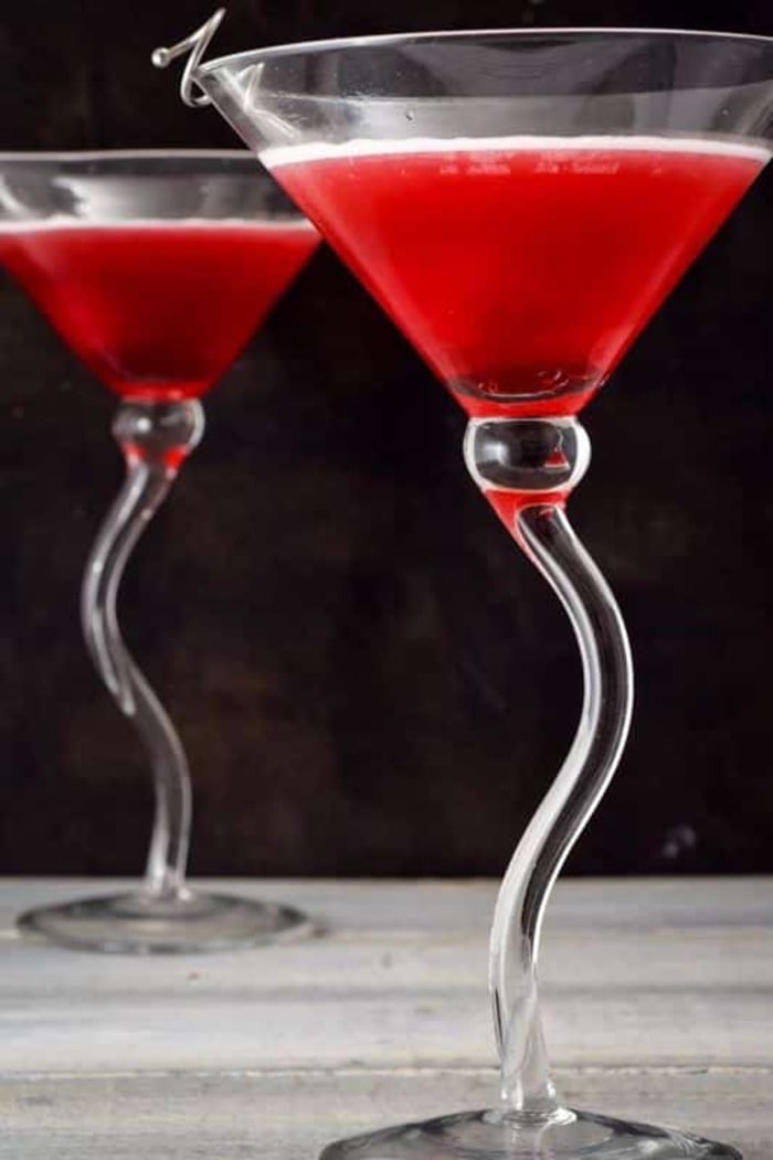 Valentine's Day Cocktails - Hibiscus Tea Cosmo