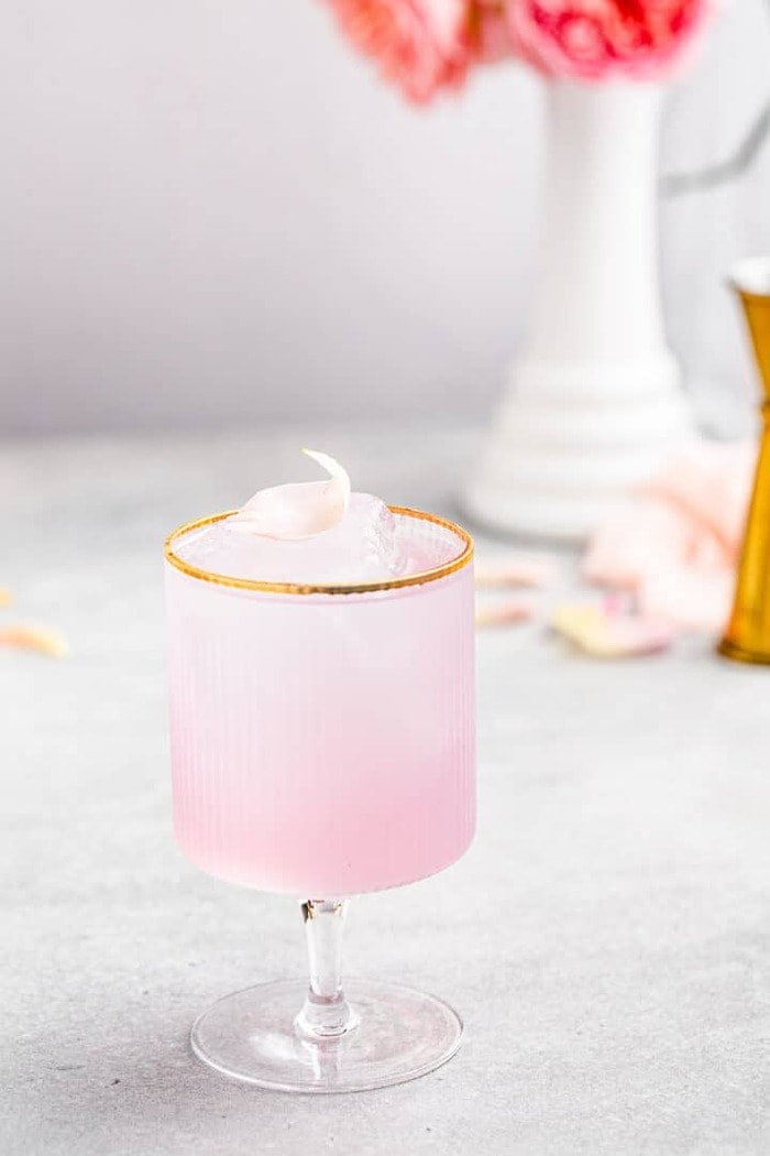 Valentine's Day Cocktails - Pink Gin Sour