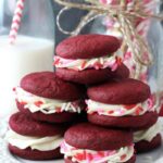 Valentine's Day Cookies - Red Velvet Cookie Sandwiches