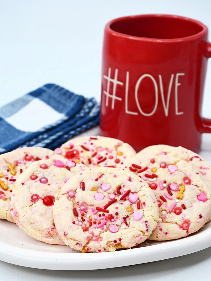 Valentine's Day Cookies - Valentine Confetti Cookies