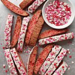 Valentine's Day Cookies - Cinnamon Red Hot Biscotti Cookies