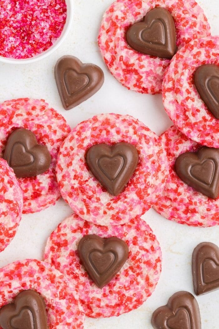 Valentine's Day Cookies - Valentine’s Day Blossom Sugar Cookies
