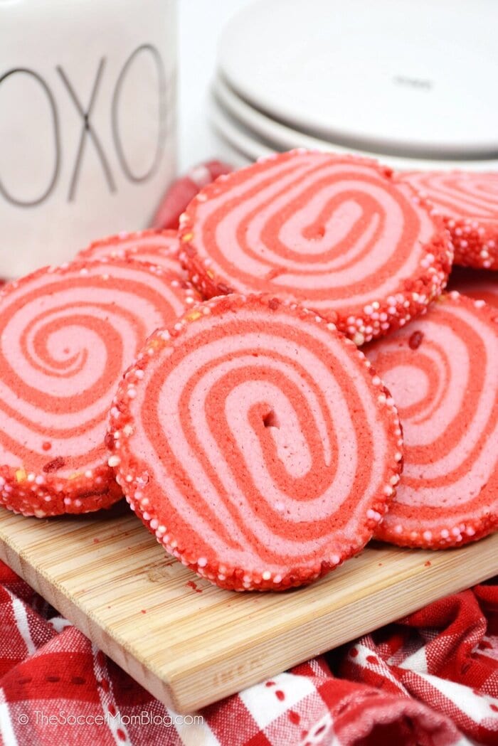 Valentine's Day Cookies - Valentine Swirl Cookies
