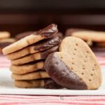 Valentine's Day Cookies - Scottish Shortbread Heart Cookies with Chocolate