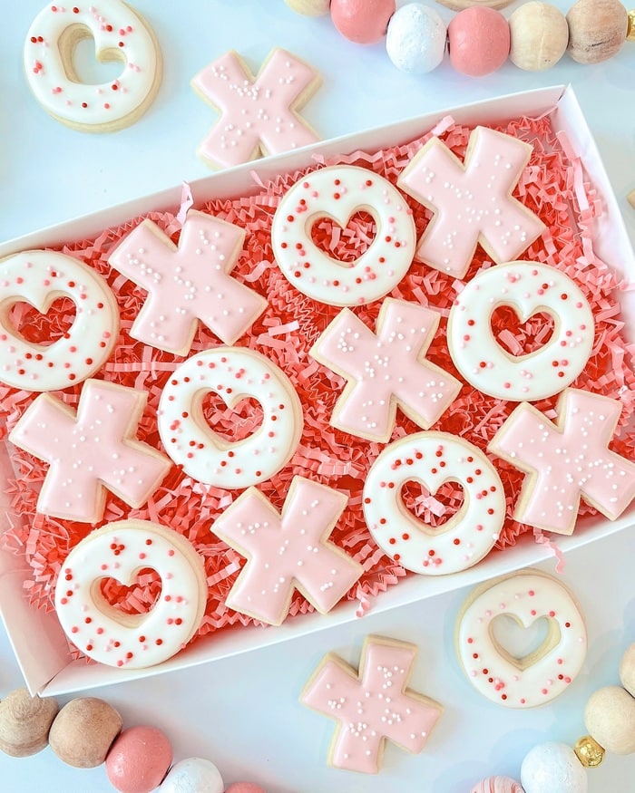 Valentine's Day Cookies - X’s and O’s Cookies