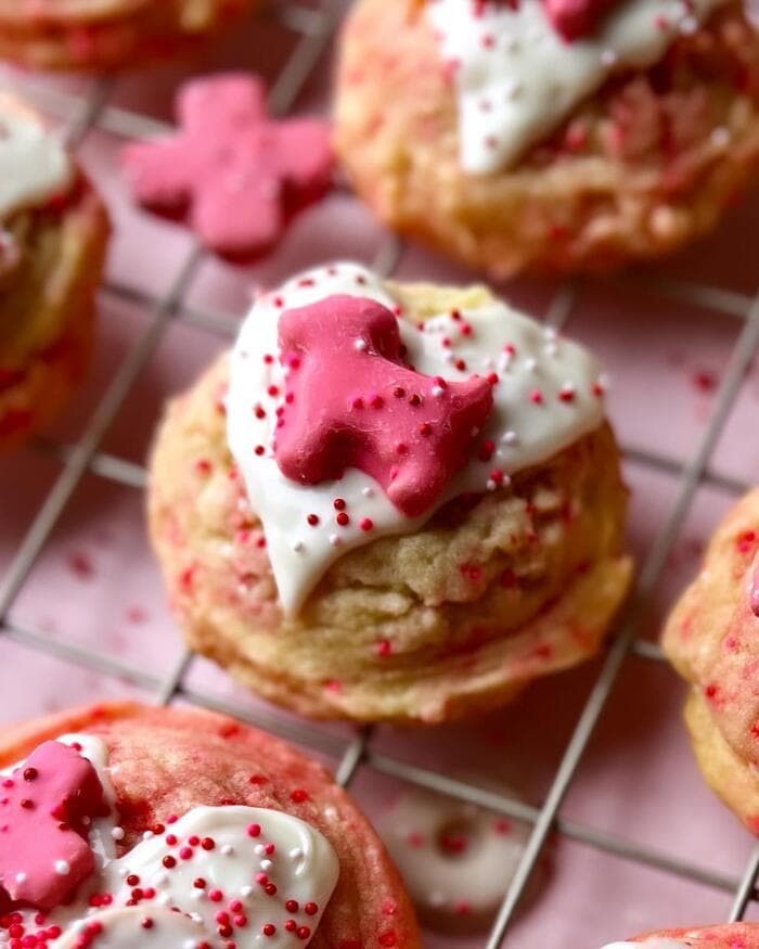 Valentine's Day Cookies - Crumbl Copycat Circus Animal Cookies