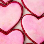 Valentine's Day Cookies - Sunset Pink Red Velvet Sugar Cookies