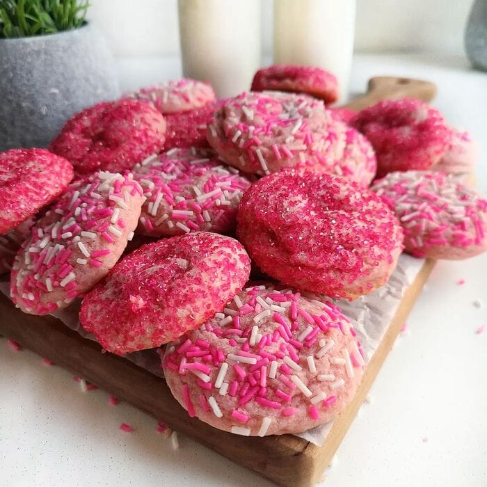 Valentine's Day Cookies - Chewy Valentine’s Day Sugar Cookies