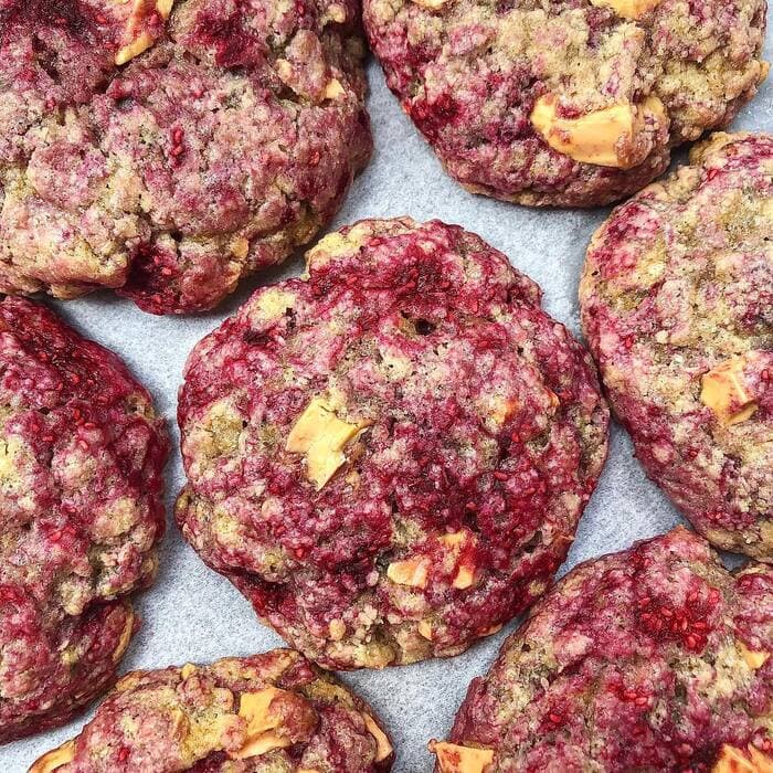 Valentine's Day Cookies - Cadbury Caramilk Chocolate and Raspberry Cookies