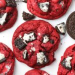 Valentine's Day Cookies - Crushed Oreo Red Velvet Cookies