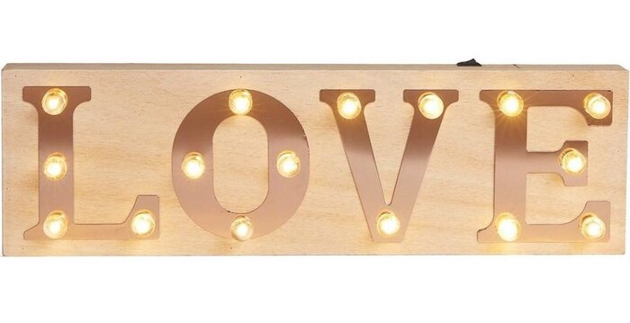 Valentine's Day Decor Ideas - Light-Up Love Marquee Sign