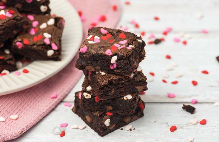 Valentine's Day Treats - Fudgy Valentine’s Day Brownies