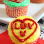 Valentine's Day Treats - Conversation Heart Cupcakes