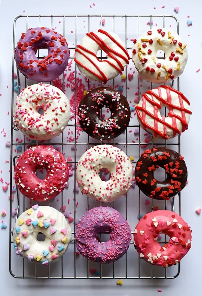 Valentine's Day Treats - Red Velvet Donuts