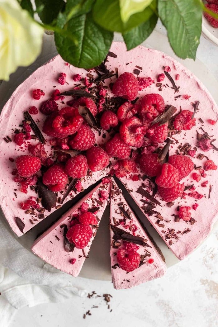 Valentine's Day Treats - Chocolate Raspberry Mousse Cake