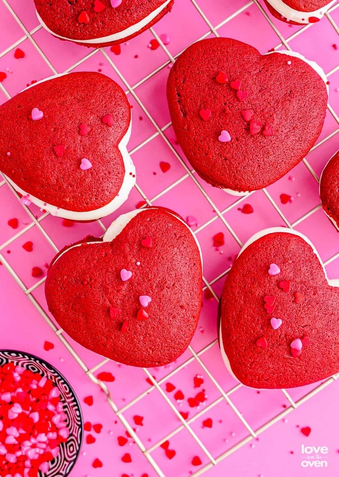 Valentine's Day Treats - Red Velvet Whoopie Pies