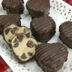 Valentine's Day Treats - Heart-Shaped Cookie Dough Truffles