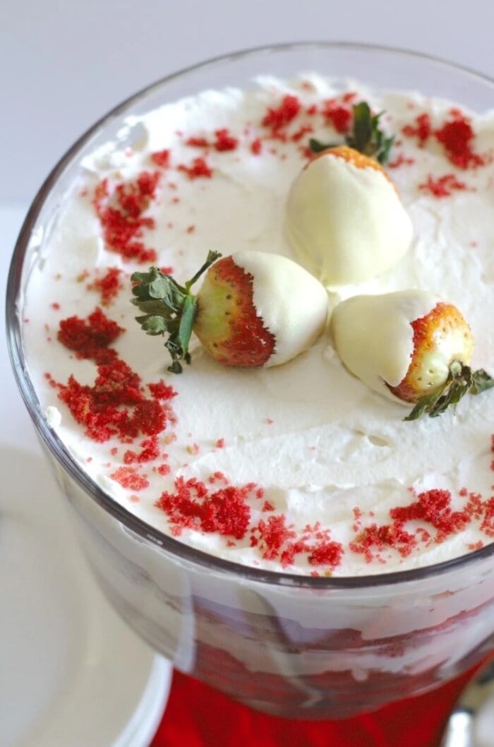 Valentine's Day Treats - Red Velvet Cheesecake Trifle