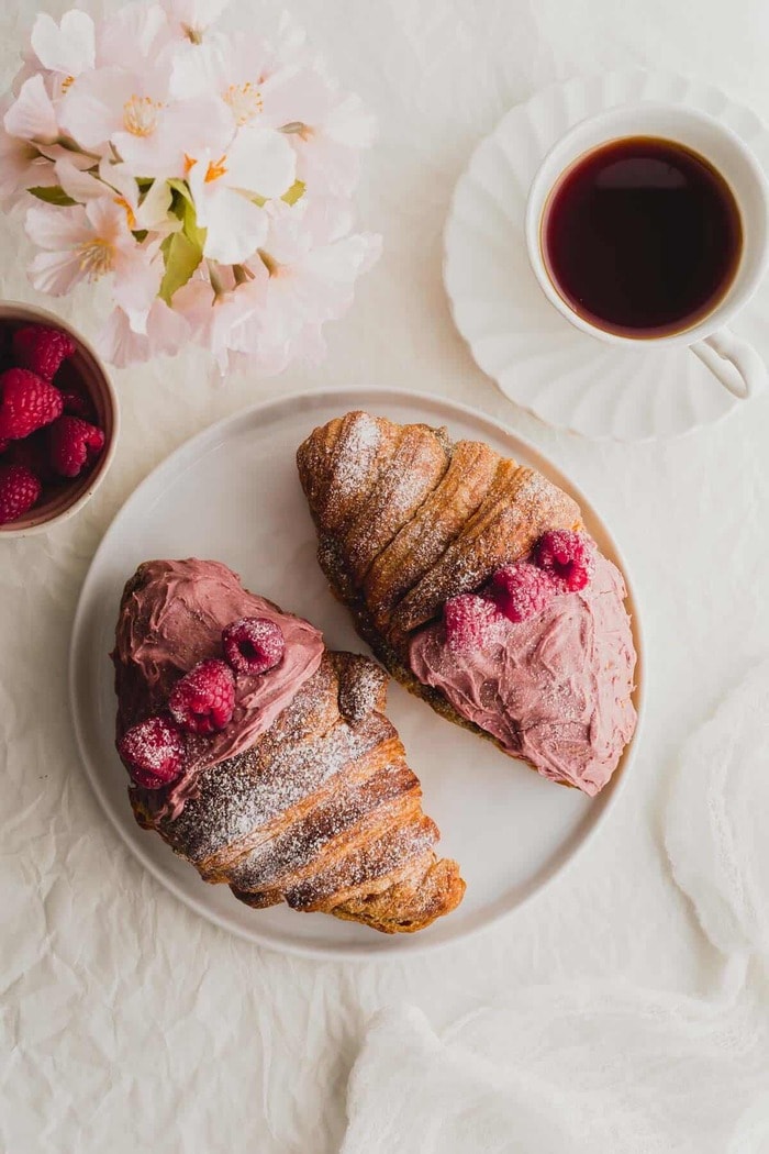 Valentine's Day Treats - Raspberry Earl Grey Croissants