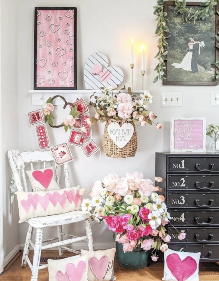 Valentine's Day Room Decor Inspo - entryway