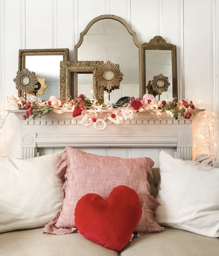 Valentine's Day Room Decor Inspo - living room
