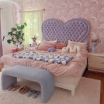 Valentine's Day Room Decor Inspo - heart bed