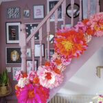 Valentine's Day Room Decor Inspo - flower stairs