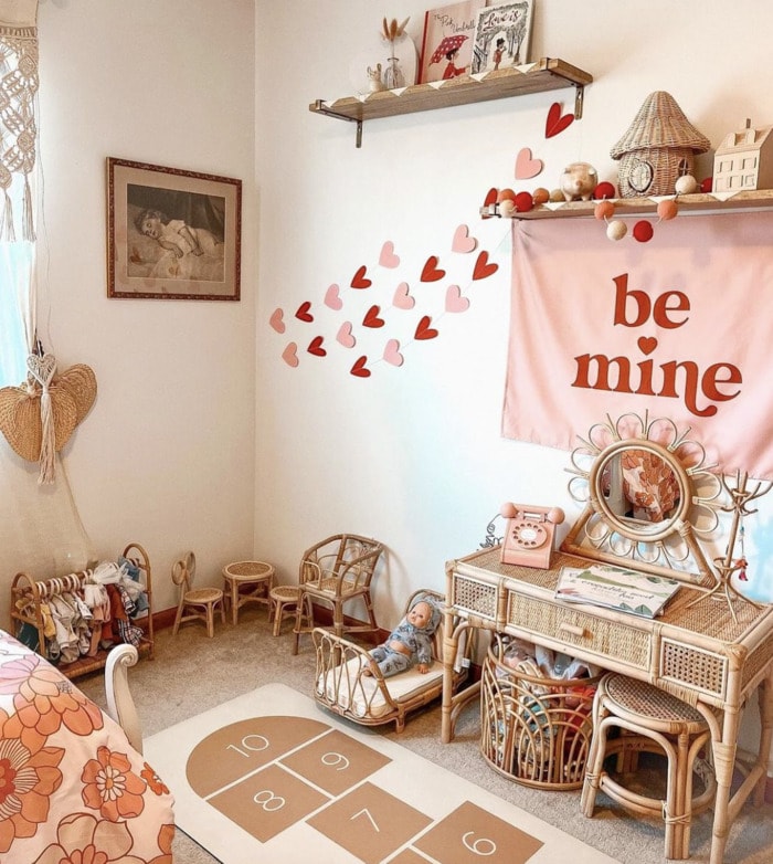 Valentine's Day Room Decor Inspo - kid's room