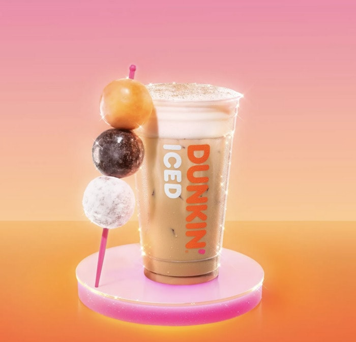 Dunkin Drink Dunkings Menu - DunKings Iced Coffee and Munchkins Skewer