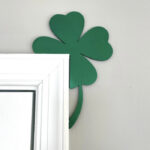 best st patricks day decorations - clover door corner decoration