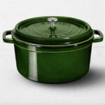best st patricks day decorations - green enamel pot