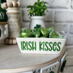 best st patricks day decorations - irish kisses candy bowl
