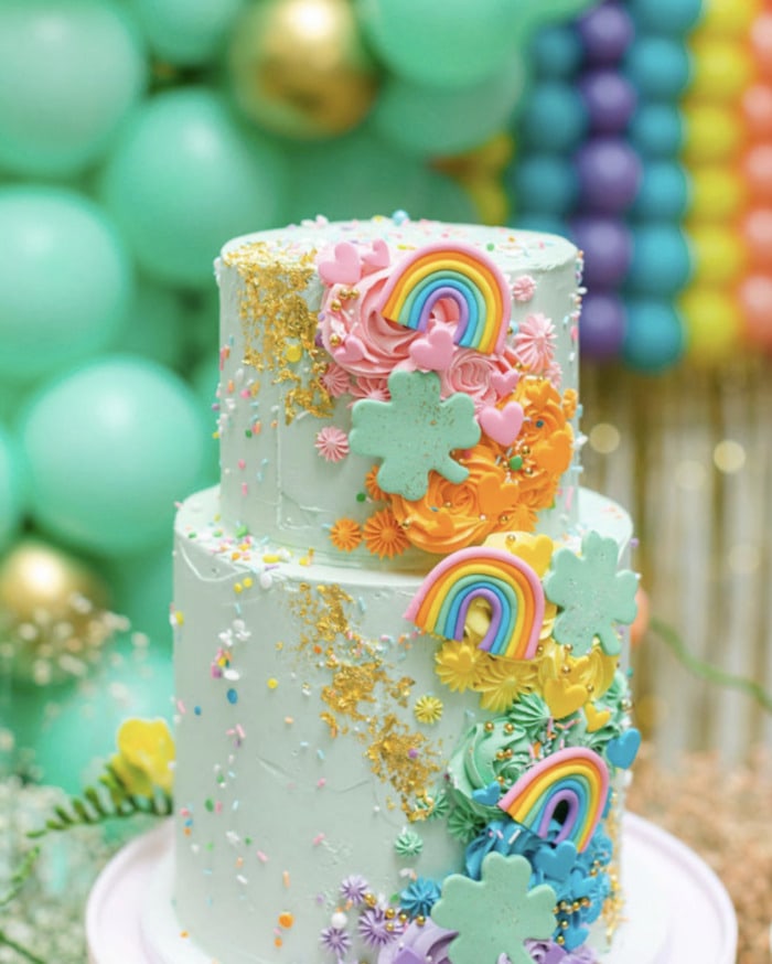 cakes for st patricks day - Rainbow Party St. Patrick’s Day Cake