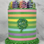 cakes for st patricks day - Rainbows and Four-Leaf Clover Cake