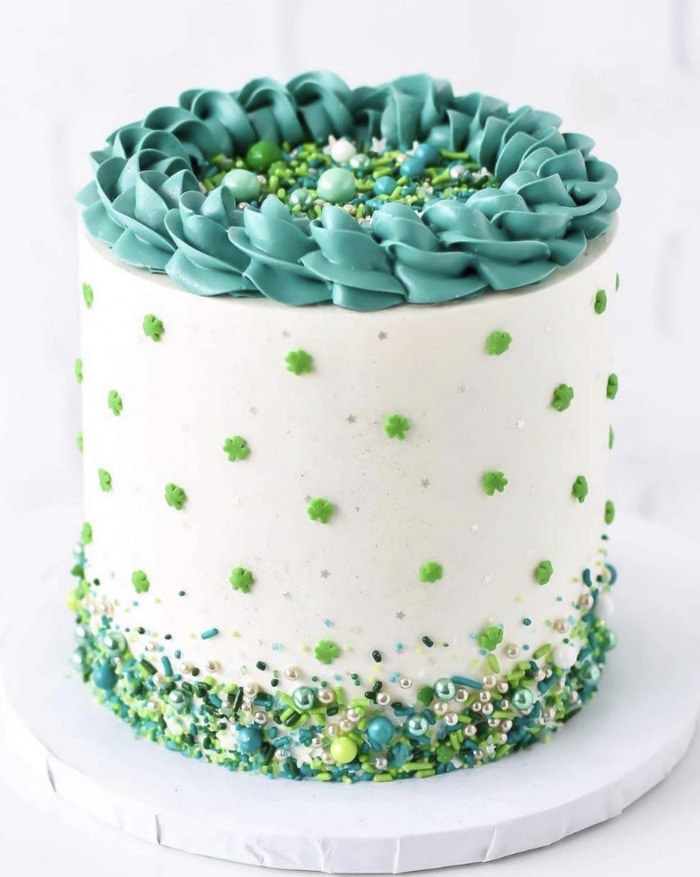 cakes for st patricks day - Perfectly Placed Sprinkles Patty’s Day Cake