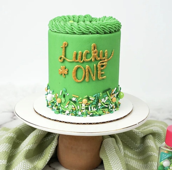 cakes for st patricks day - Lucky One St. Patrick’s Day Cake