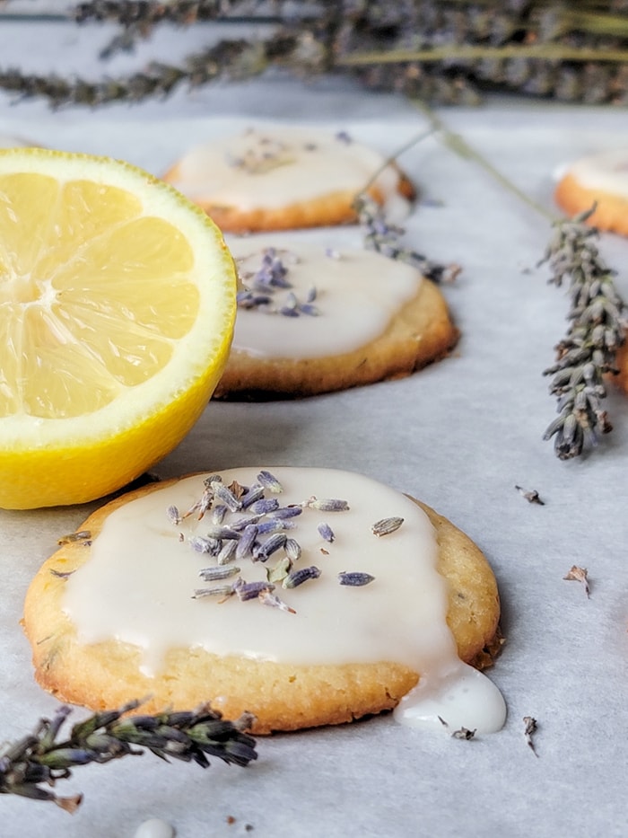 Lavender Cookies - Lemon Lavender Sable Cookies