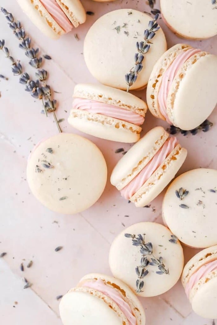 Lavender Cookies - Blackberry Lavender Macarons