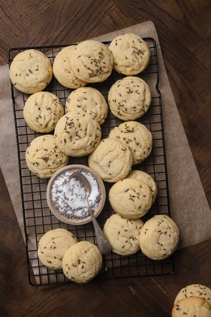 Lavender Cookies - Chewy Lavender Sugar Cookies