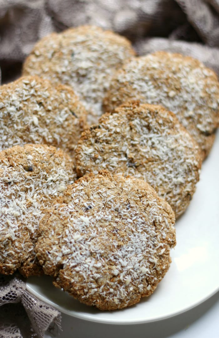 Lavender Cookies - Lavender Coconut Tigernut Flour Cookies