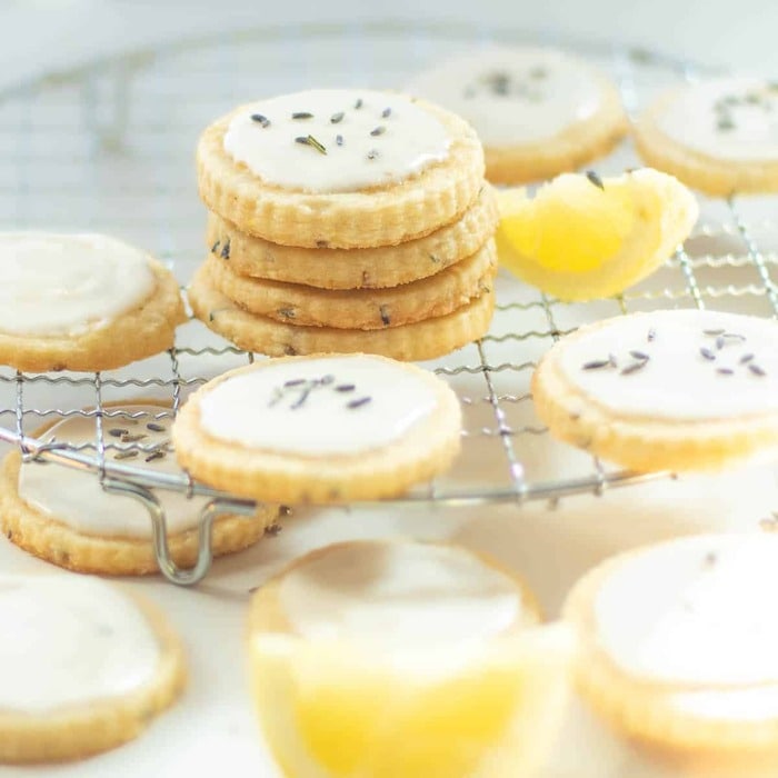 Lavender Cookies - Lemon Lavender Cookies with Lemon Glaze