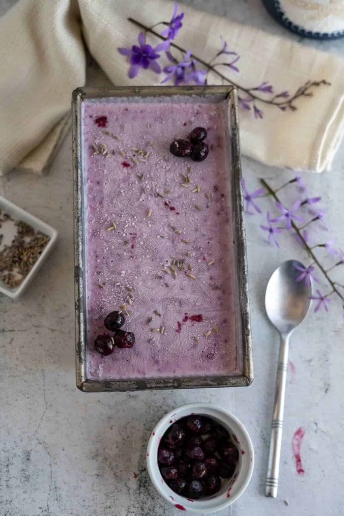 Lavender Recipes - Keto Lavender Ice Cream