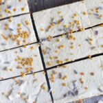Lavender Recipes - Raw Sweet Lime Bars With Lavender and Bee Pollen