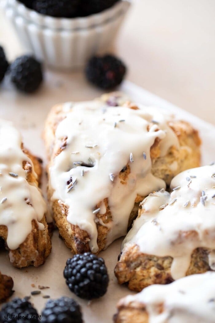 Lavender Recipes - Blackberry Lavender Scones