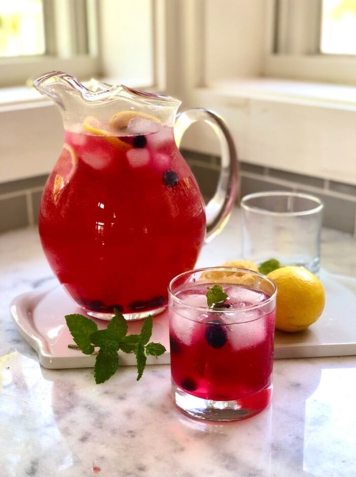 Lavender Recipes - Blueberry Lavender Lemonade