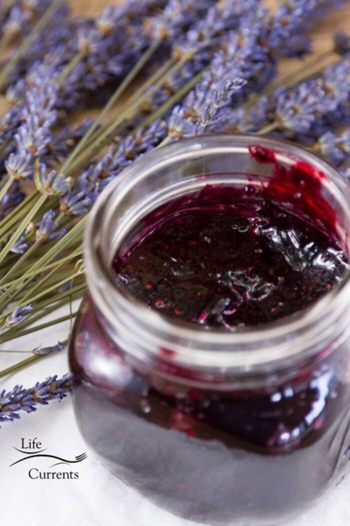 Lavender Recipes - Mixed Berry Lavender Jam